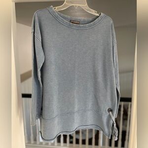 Blue maternity sweatshirt